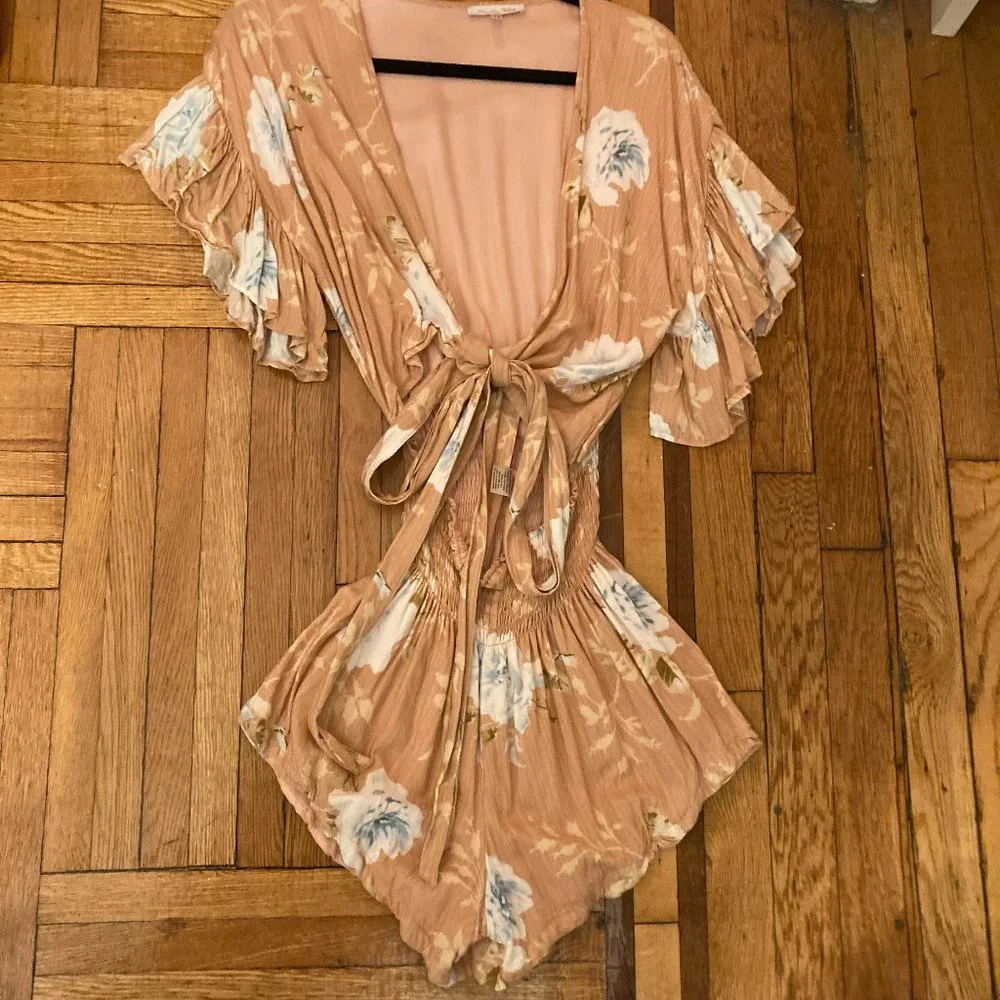 Winston White Large Aurora Floral Romper - Picture 4 of 10